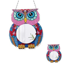 Load image into Gallery viewer, Owl DIY Special Shaped Diamond Painting Makeup Mirror Kit for Beginner Kid Adult
