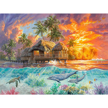 Load image into Gallery viewer, Tropical Seaside 40*30CM (canvas) Full Square Drill Diamond Painting
