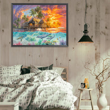 Load image into Gallery viewer, Tropical Seaside 40*30CM (canvas) Full Square Drill Diamond Painting
