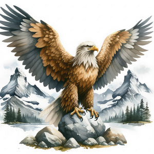 Eagle 30*30CM (canvas) Full Round Drill Diamond Painting