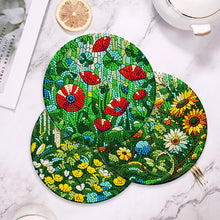 Load image into Gallery viewer, 4 Pcs Acrylic Diamond Painted Placemats Eco-Friendly Placemat (Garden Flower)
