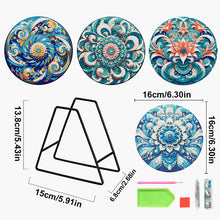 Load image into Gallery viewer, 4 Pcs Acrylic Diamond Painted Placemats Eco-Friendly Placemat (Mandala)
