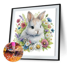 Load image into Gallery viewer, Garden Rabbit 30*30CM (canvas) Partial Special-Shaped Drill Diamond Painting
