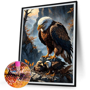 Eagle 30*40CM (canvas) Full Square Drill Diamond Painting