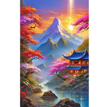 Load image into Gallery viewer, Beautiful Scenery Of Mountains And Rivers 40*60CM (canvas) Full Round Drill Diamond Painting
