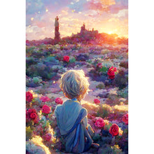 Load image into Gallery viewer, The Little Prince And The Sunset Rose 40*60CM (canvas) Full Round Drill Diamond Painting
