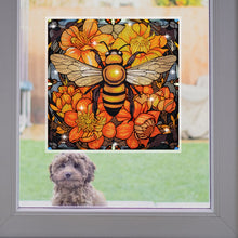 Load image into Gallery viewer, Diamond Painting Sticker Gem Sticker for Kid Gift30x30cm(Stain Glass Bee Flower)
