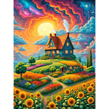 Load image into Gallery viewer, Garden House 30*40CM (canvas) Full Round Drill Diamond Painting
