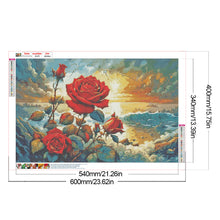 Load image into Gallery viewer, Coast Rose 60*40CM (canvas) Full Round Drill Diamond Painting
