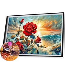 Load image into Gallery viewer, Coast Rose 60*40CM (canvas) Full Round Drill Diamond Painting
