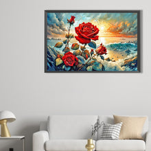 Load image into Gallery viewer, Coast Rose 60*40CM (canvas) Full Round Drill Diamond Painting
