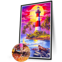 Load image into Gallery viewer, Lighthouse 40*60CM (canvas) Full Round Drill Diamond Painting
