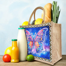 Load image into Gallery viewer, Linen Diamond Painting Tote Bag Replaceable Canvas for Women Adults (Butterfly)
