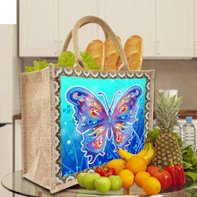 Load image into Gallery viewer, Linen Diamond Painting Tote Bag Replaceable Canvas for Women Adults (Butterfly)
