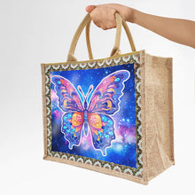 Load image into Gallery viewer, Linen Diamond Painting Tote Bag Replaceable Canvas for Women Adults (Butterfly)
