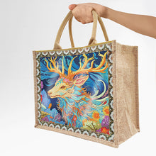 Load image into Gallery viewer, Linen Diamond Painting Tote Bag Replaceable Canvas for Women Adults Craft (Elk)
