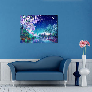Fantasy View 40x30cm(canvas) partial round drill diamond painting