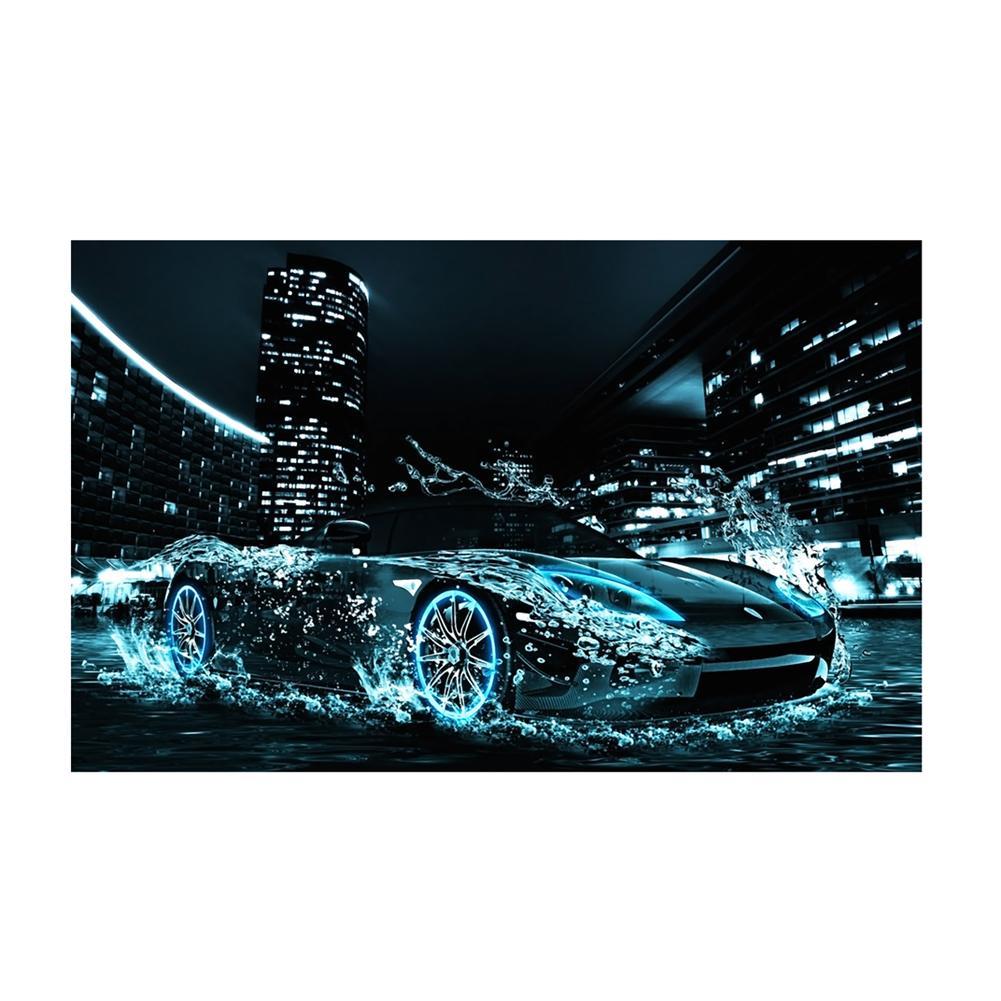 Speed Car 45x30cm(canvas) partial round drill diamond painting