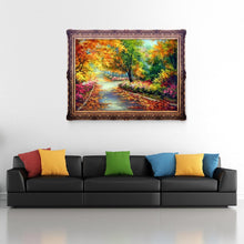 Load image into Gallery viewer, Autumn Scenery 30x30cm(canvas) partial round drill diamond painting
