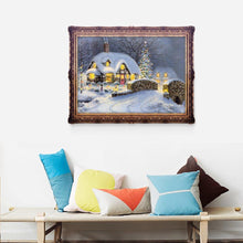 Load image into Gallery viewer, Christmas Night Snow 40x30cm(canvas) partial round drill diamond painting
