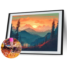 Load image into Gallery viewer, Hillside Sunset 40*30CM (canvas) Full Round Drill Diamond Painting
