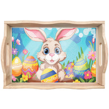 Load image into Gallery viewer, Diamond Painting Nesting Food Trays with Handle for Serving Food (Easter Bunny)
