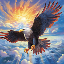 Load image into Gallery viewer, Soaring Eagle 30*30CM (canvas) Full Round Drill Diamond Painting
