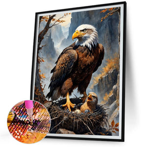 Eagle 30*40CM (canvas) Full Square Drill Diamond Painting