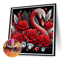 Load image into Gallery viewer, Swan And Red Rose 30*30CM (canvas) Full Round Drill Diamond Painting
