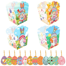 Load image into Gallery viewer, 4 Pcs Diamond Painting Easter Party Decoration Boxes (12pcs Easter Pendant)
