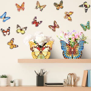 4 Pcs Diamond Painting Easter Party Decoration Boxes (12pcs Butterfly Sticker)