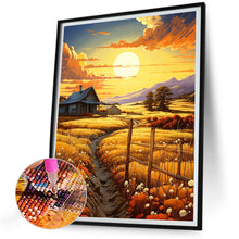 Load image into Gallery viewer, Wheat Field At Sunset 30*40CM (canvas) Full Round Drill Diamond Painting
