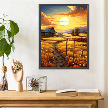 Load image into Gallery viewer, Wheat Field At Sunset 30*40CM (canvas) Full Round Drill Diamond Painting
