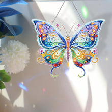 Load image into Gallery viewer, Acrylic Single-Sided DIY Diamond Painting Hanging Pendant (Colorful Butterfly)
