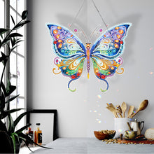 Load image into Gallery viewer, Acrylic Single-Sided DIY Diamond Painting Hanging Pendant (Colorful Butterfly)
