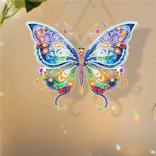 Load image into Gallery viewer, Acrylic Single-Sided DIY Diamond Painting Hanging Pendant (Colorful Butterfly)
