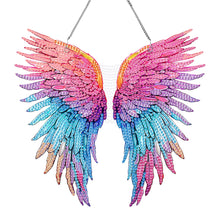 Load image into Gallery viewer, Acrylic Single-Sided 5D DIY Diamond Painting Hanging Pendant (Colorful Feathers)
