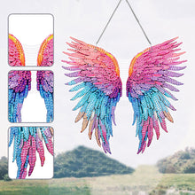 Load image into Gallery viewer, Acrylic Single-Sided 5D DIY Diamond Painting Hanging Pendant (Colorful Feathers)
