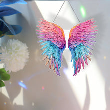 Load image into Gallery viewer, Acrylic Single-Sided 5D DIY Diamond Painting Hanging Pendant (Colorful Feathers)
