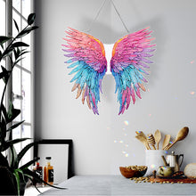 Load image into Gallery viewer, Acrylic Single-Sided 5D DIY Diamond Painting Hanging Pendant (Colorful Feathers)
