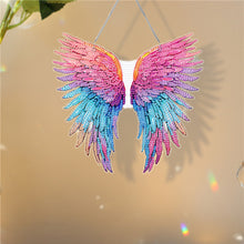 Load image into Gallery viewer, Acrylic Single-Sided 5D DIY Diamond Painting Hanging Pendant (Colorful Feathers)
