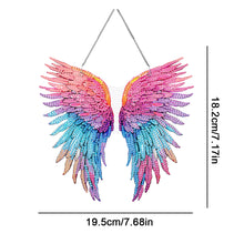 Load image into Gallery viewer, Acrylic Single-Sided 5D DIY Diamond Painting Hanging Pendant (Colorful Feathers)
