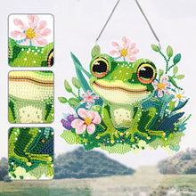 Load image into Gallery viewer, Acrylic Single-Sided Diamond Painting Hanging Pendant for Home Wall Decor (Frog)
