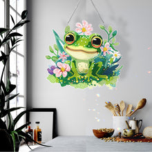 Load image into Gallery viewer, Acrylic Single-Sided Diamond Painting Hanging Pendant for Home Wall Decor (Frog)
