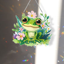 Load image into Gallery viewer, Acrylic Single-Sided Diamond Painting Hanging Pendant for Home Wall Decor (Frog)
