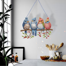 Load image into Gallery viewer, Acrylic Birds on Branch Single-Sided 5D DIY Diamond Painting Hanging Pendant
