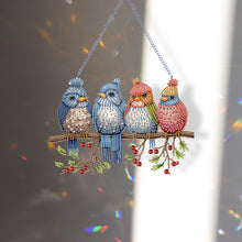 Load image into Gallery viewer, Acrylic Birds on Branch Single-Sided 5D DIY Diamond Painting Hanging Pendant
