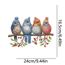 Load image into Gallery viewer, Acrylic Birds on Branch Single-Sided 5D DIY Diamond Painting Hanging Pendant
