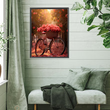 Load image into Gallery viewer, Rose Bike 30*40CM (canvas) Full Square Drill Diamond Painting
