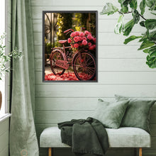 Load image into Gallery viewer, Rose Bike 30*40CM (canvas) Full Square Drill Diamond Painting
